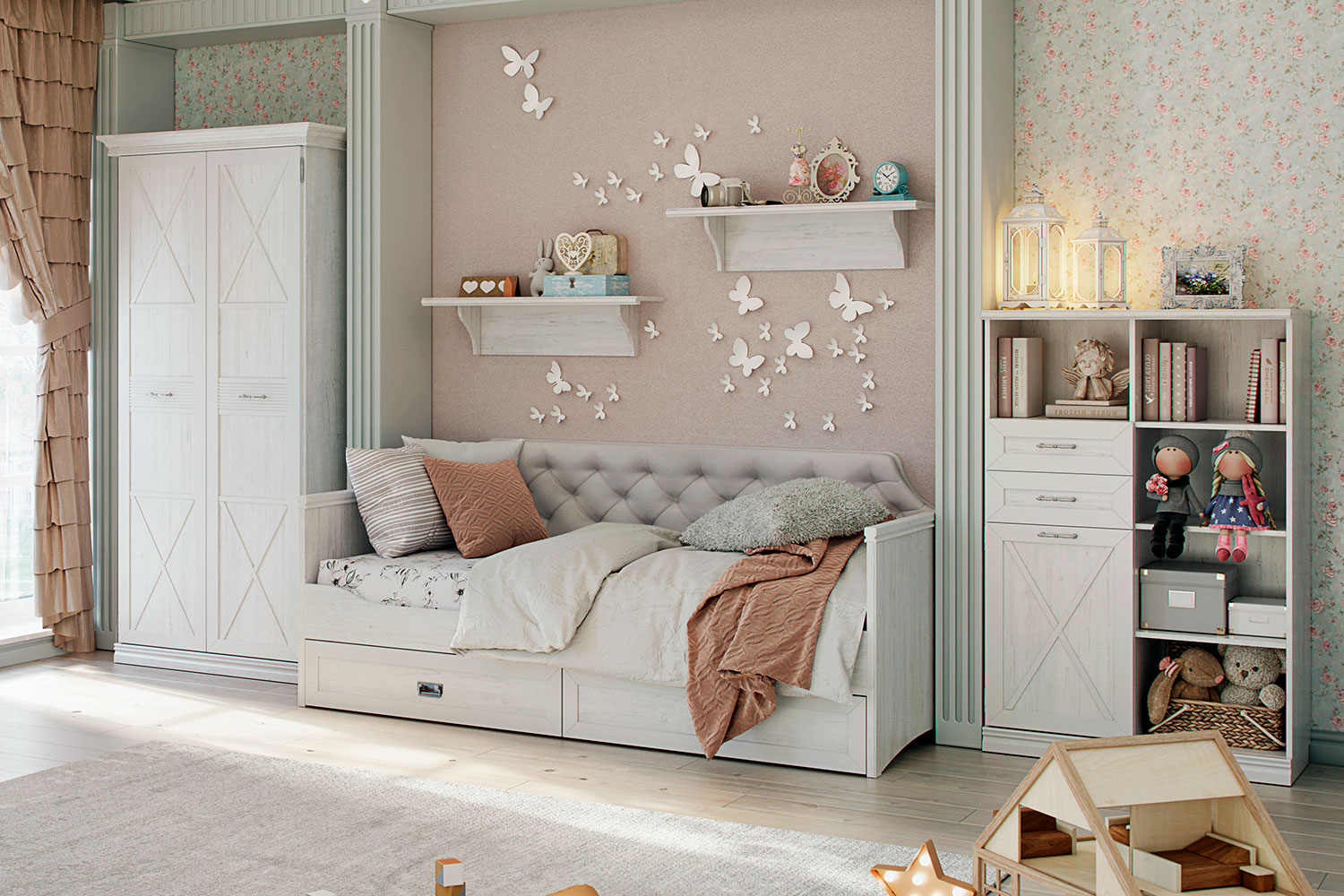 Полки - изображение №4 "Настенная полка Кантри"  на www.Angstrem-mebel.ru