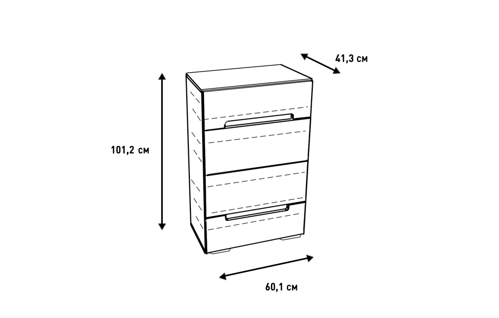 Комоды - изображение №5 "Комод Анри с выдвижными ящиками"  на www.Angstrem-mebel.ru