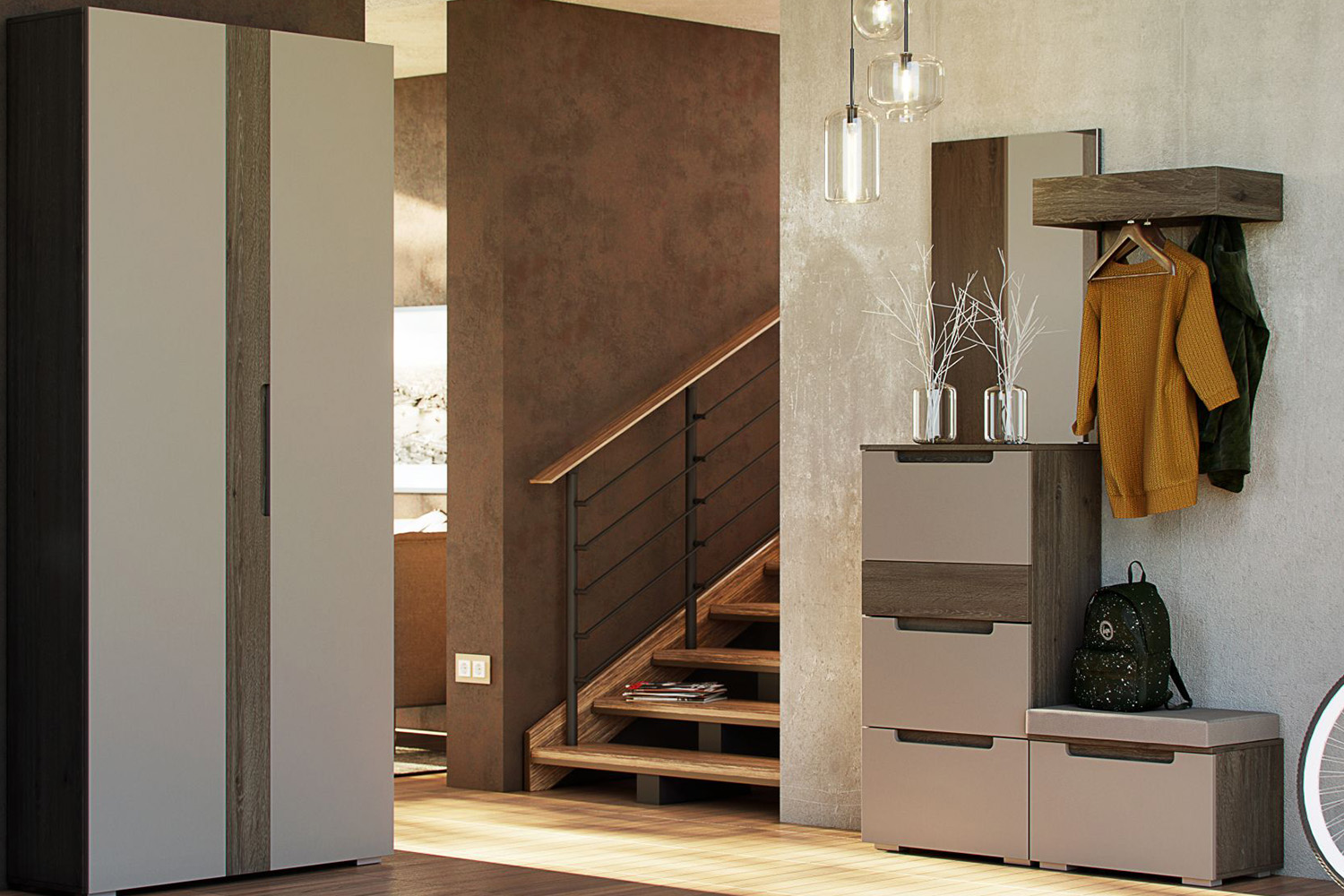 Шкафы-пеналы - изображение №3 "Шкаф  Анри"  на www.Angstrem-mebel.ru