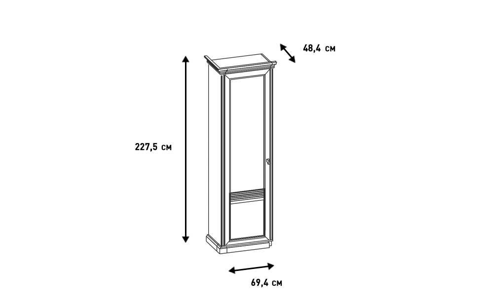 Шкафы платяные - изображение №4 "Шкаф Изотта"  на www.Angstrem-mebel.ru