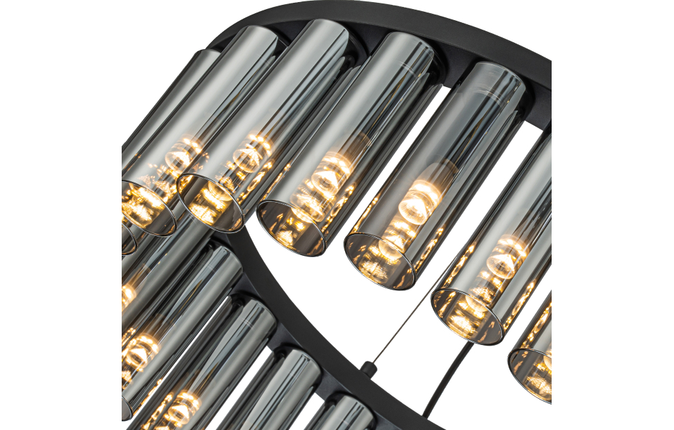 Люстры - изображение №6 "Подвесная люстра Slang (чёрный) D490*H160/1360 25*G9LED*2W"  на www.Angstrem-mebel.ru