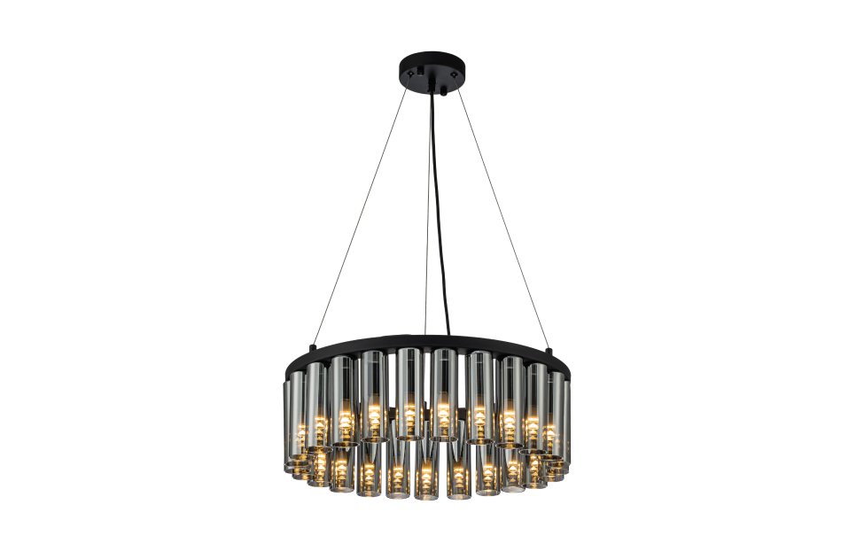 Люстры - изображение №2 "Подвесная люстра Slang (чёрный) D490*H160/1360 25*G9LED*2W"  на www.Angstrem-mebel.ru