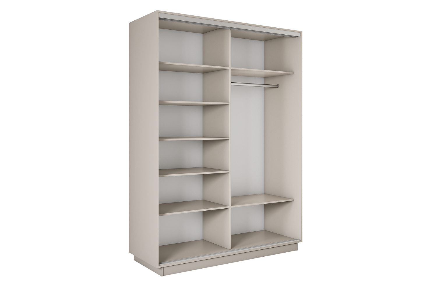 Шкафы-купе - изображение №3 "Шкаф-купе Премиум 2х дв 120х220х45 Кашемир ДСП/Зеркало"  на www.Angstrem-mebel.ru