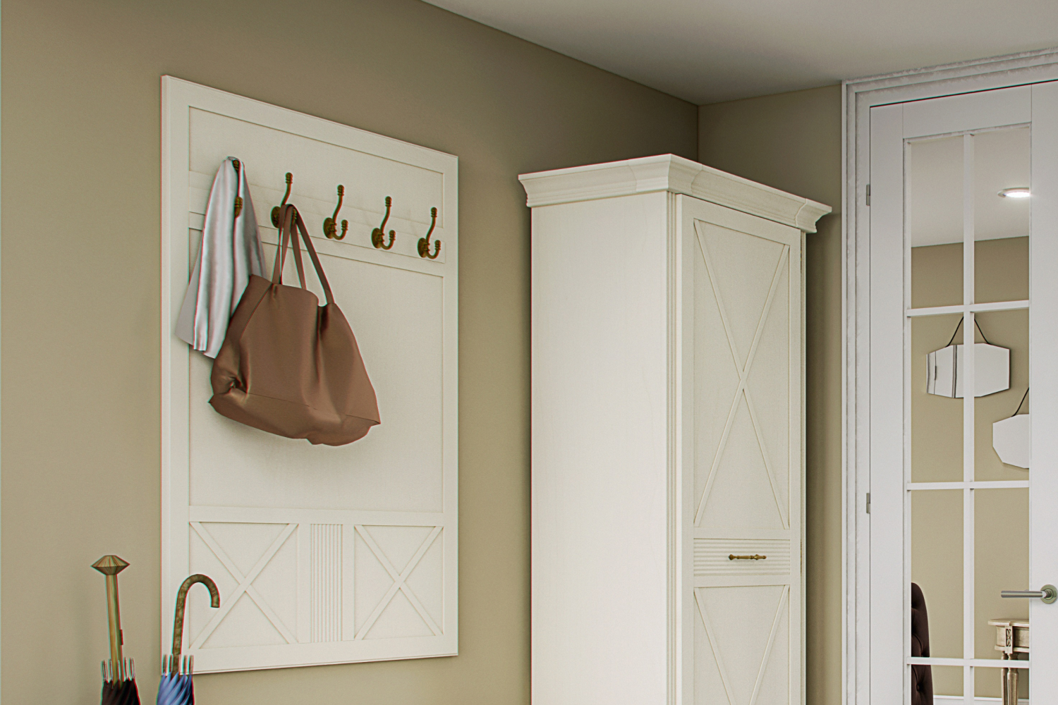 Вешалки - изображение №3 "Панель с крючками Кантри"  на www.Angstrem-mebel.ru