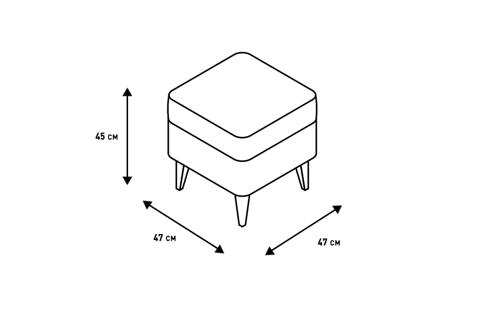Пуфы - изображение №6 "Пуф Орландо"  на www.Angstrem-mebel.ru