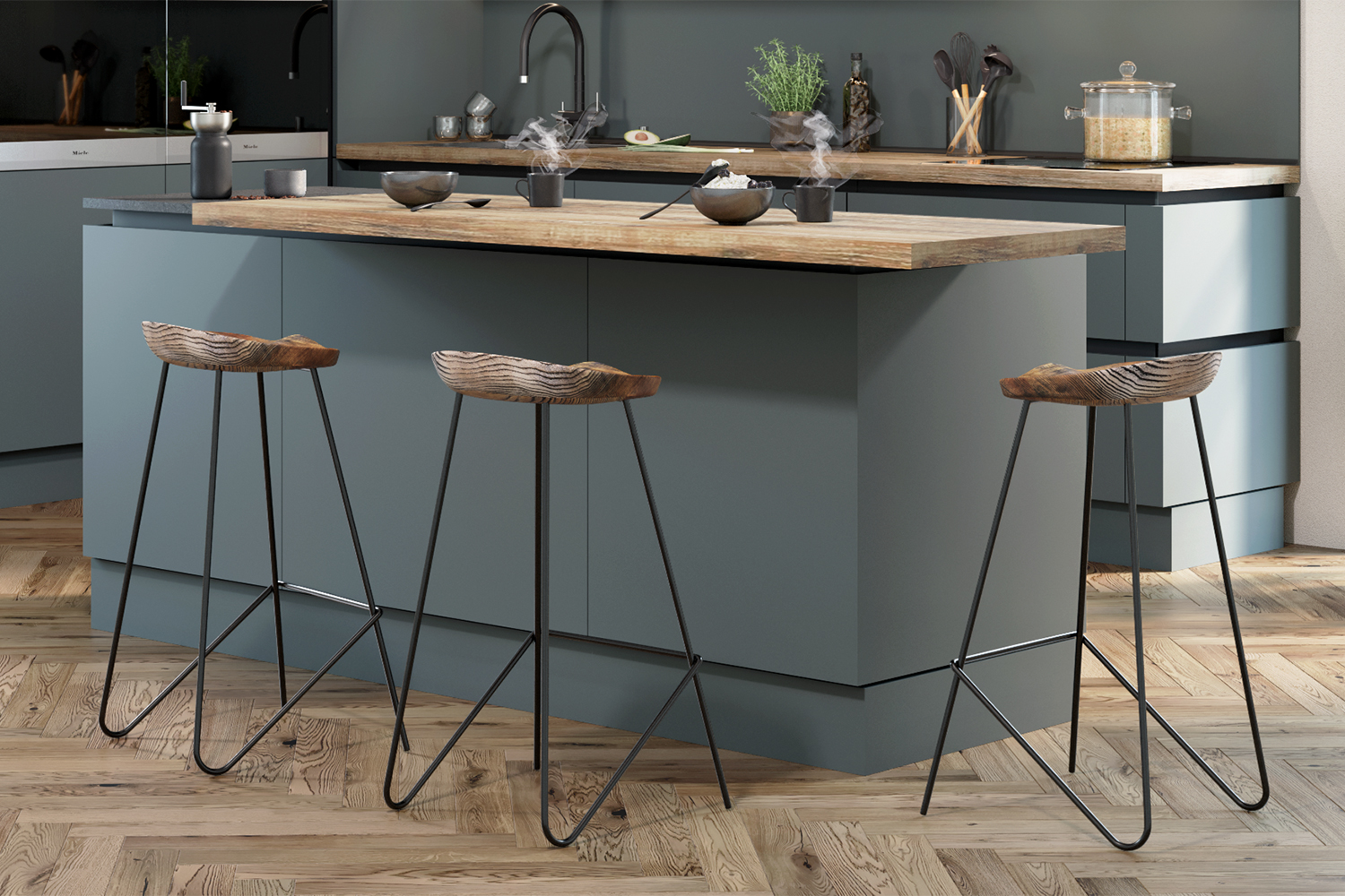 Кухни - изображение №4 "Кухня с островом Талса"  на www.Angstrem-mebel.ru