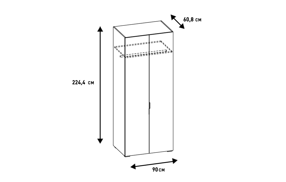 Шкафы платяные - изображение №6 "Шкаф Вилма"  на www.Angstrem-mebel.ru