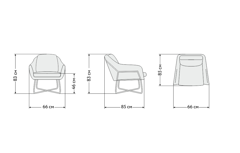 Мягкие кресла - изображение №6 "Кресло Комфорт, Д4 / фиолетовое"  на www.Angstrem-mebel.ru
