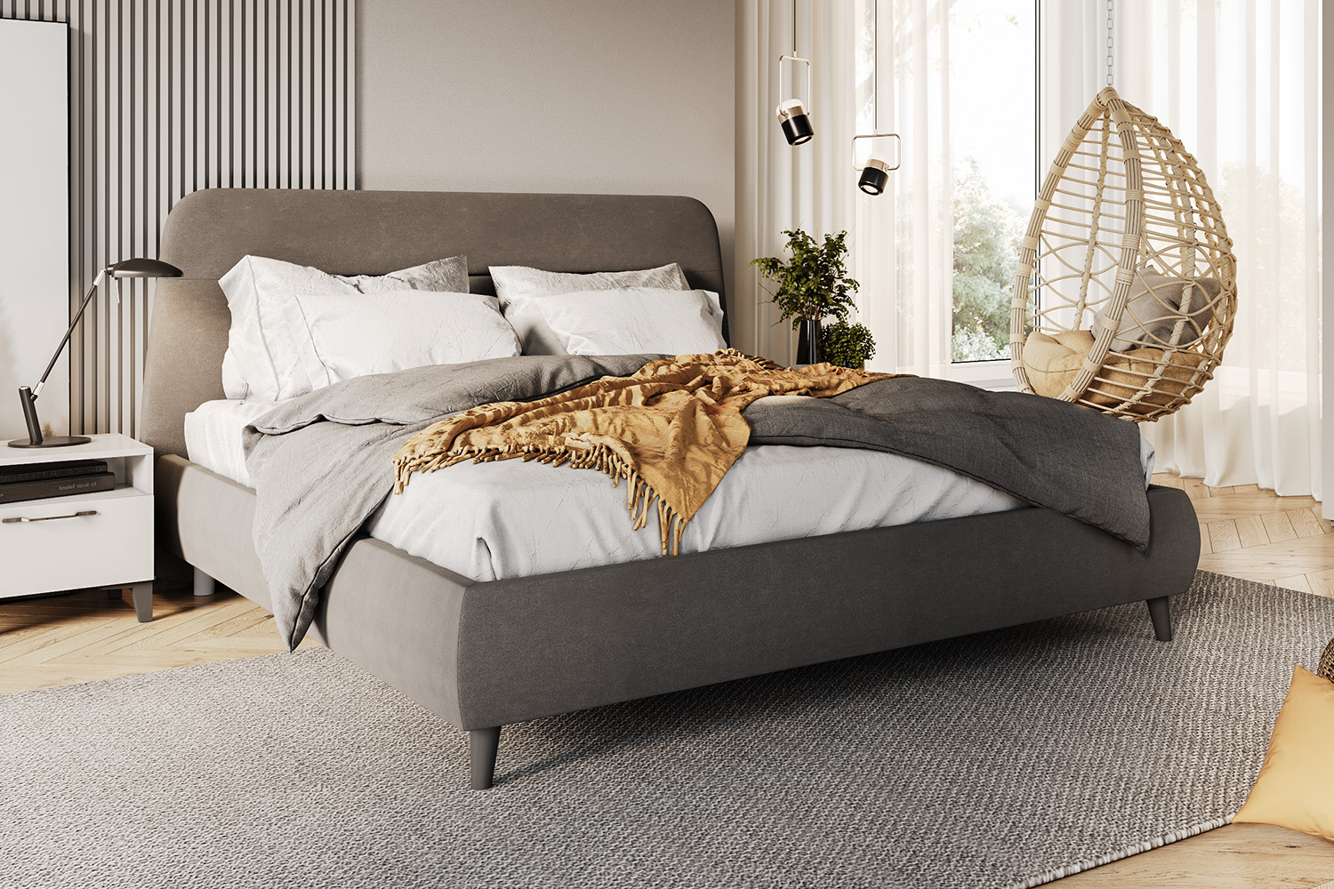 Двуспальные кровати - изображение №2 "Кровать Магнелия 160 х 200"  на www.Angstrem-mebel.ru