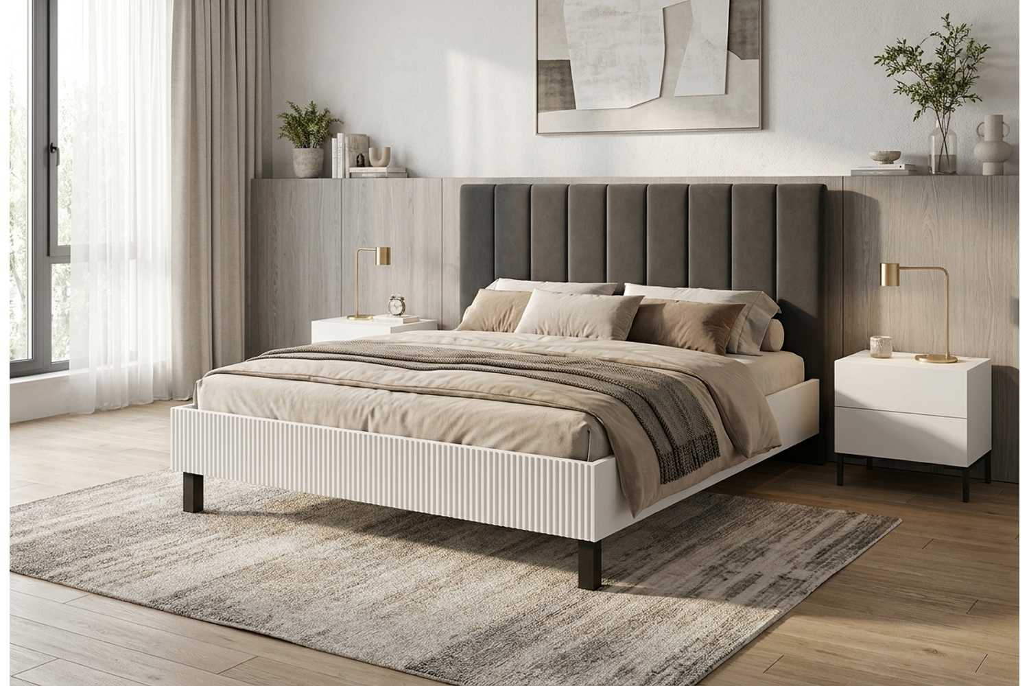 Двуспальные кровати - изображение №2 "Кровать Хилтон 160 х 200"  на www.Angstrem-mebel.ru