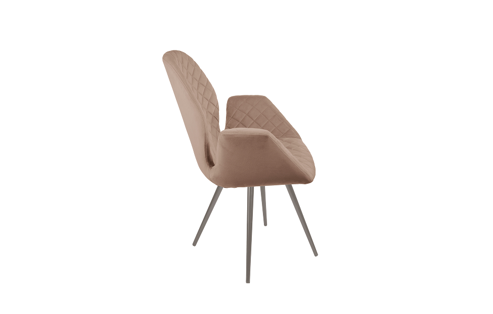 Кухонные стулья - изображение №4 "Стул-кресло Сохо поворотный бежевый / опоры капучино"  на www.Angstrem-mebel.ru