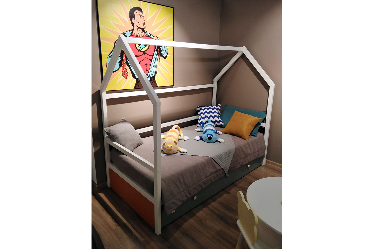 Распродажа - изображение №2 "Кровать Бамбини БА-830.25 + матрас Teeny Sleep (90 х 190 см)"  на www.Angstrem-mebel.ru