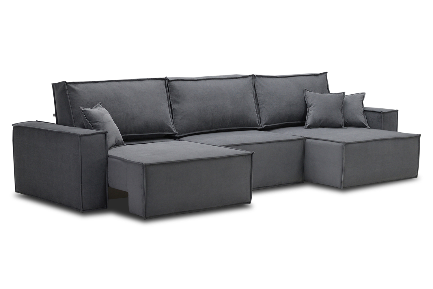 Угловые диваны - изображение №5 "Диван Реймон с оттоманкой МАКС с мех. еврокнижка"  на www.Angstrem-mebel.ru