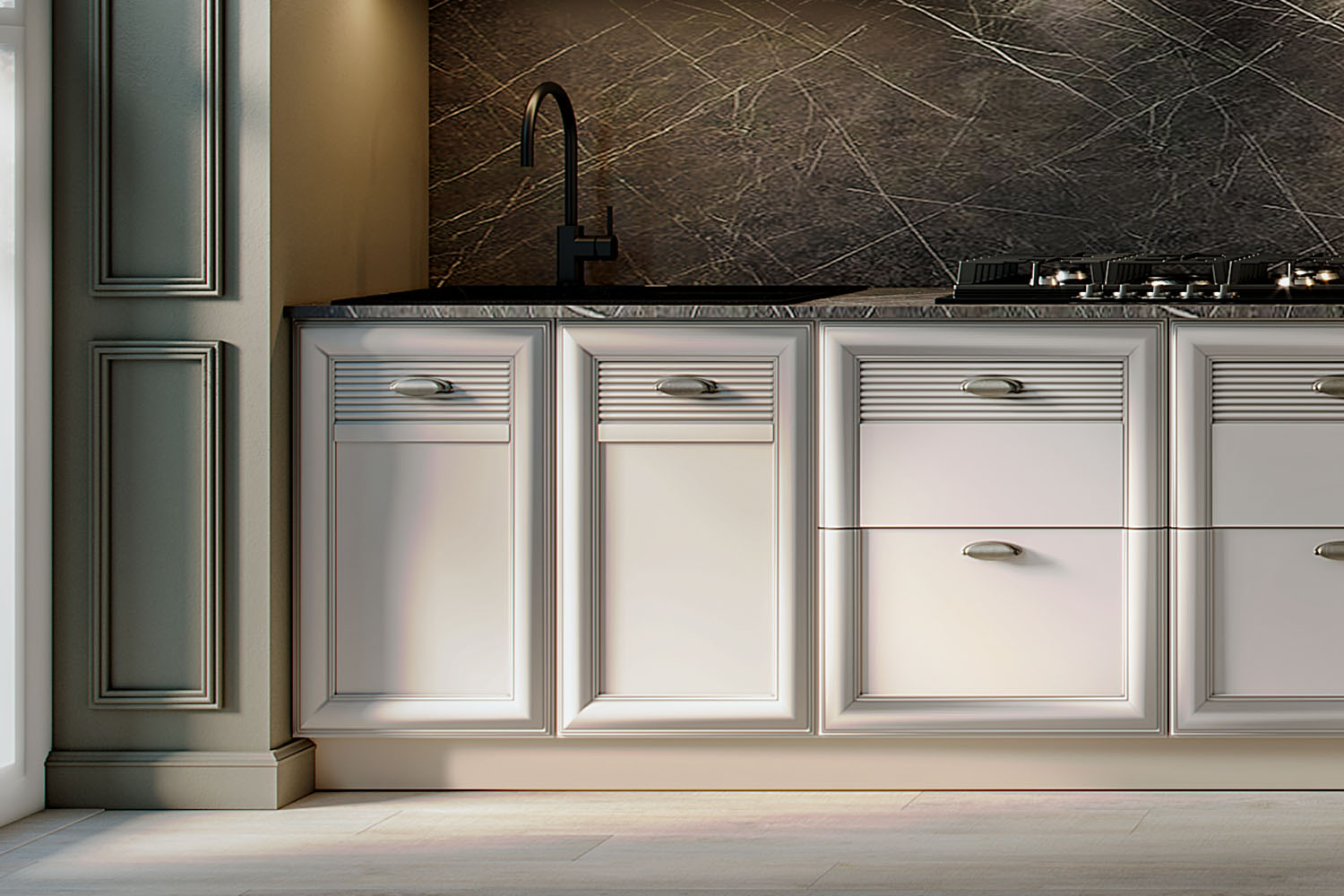 Кухни - изображение №5 "Кухня с барной стойкой Изотта"  на www.Angstrem-mebel.ru