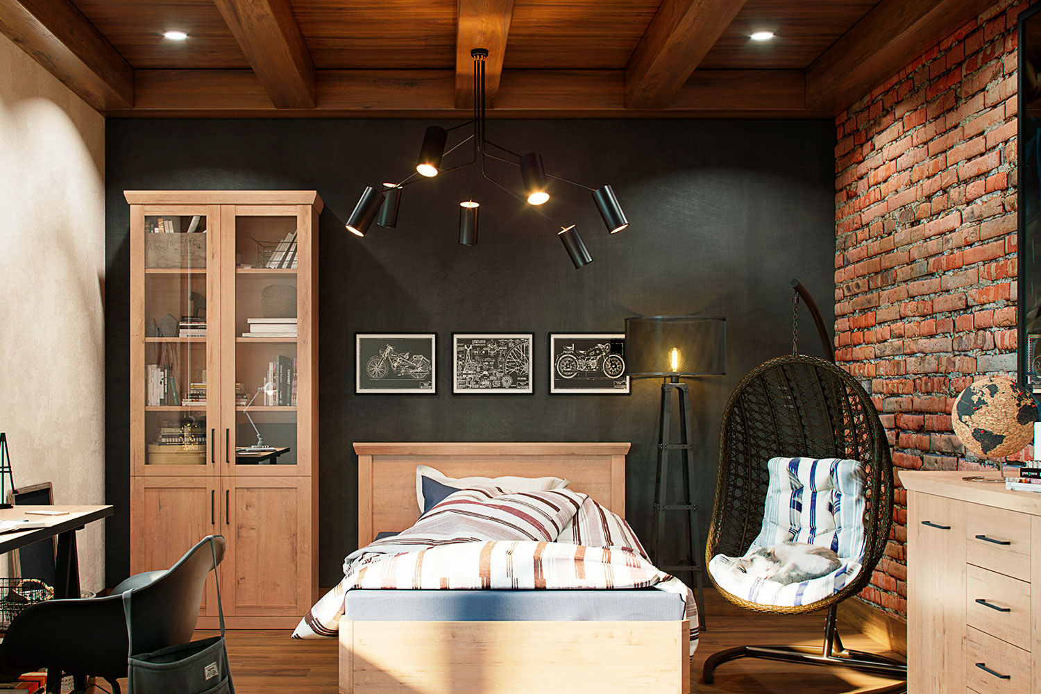 Полутораспальные кровати - изображение №7 "Кровать Магнум 120х200 с подъемным механизмом"  на www.Angstrem-mebel.ru