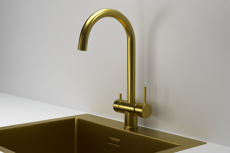 Распродажа - изображение №3 "Смеситель Granula Kitchen Space KS-7104 (золото, сатин)"  на www.Angstrem-mebel.ru