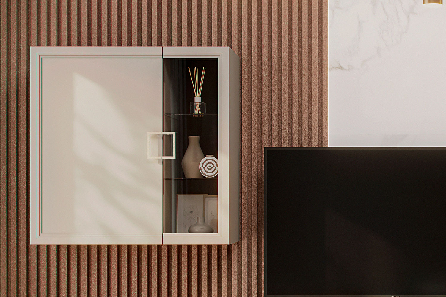 Навесные шкафчики - изображение №3 "Шкаф настенный Дольче"  на www.Angstrem-mebel.ru