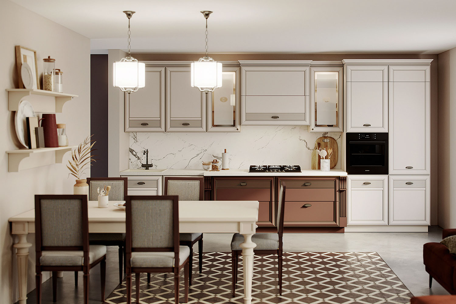 Кухни - изображение №2 "Кухня прямая Изотта"  на www.Angstrem-mebel.ru