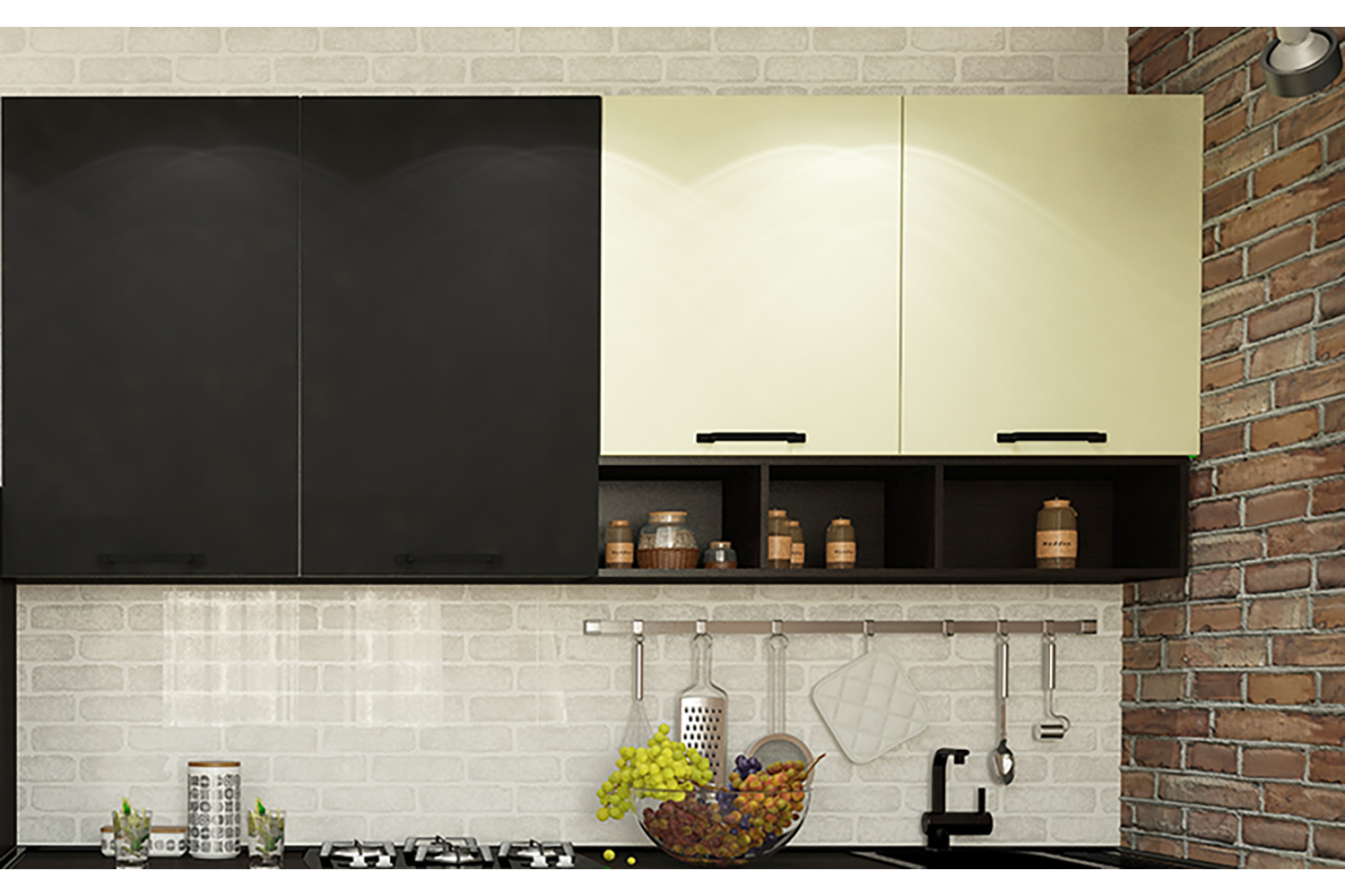 Кухни - изображение №3 "Кухня прямая Фристайл"  на www.Angstrem-mebel.ru