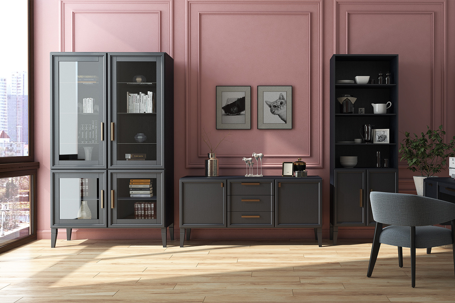 Шкафы-витрины - изображение №5 "Шкаф Чарли"  на www.Angstrem-mebel.ru