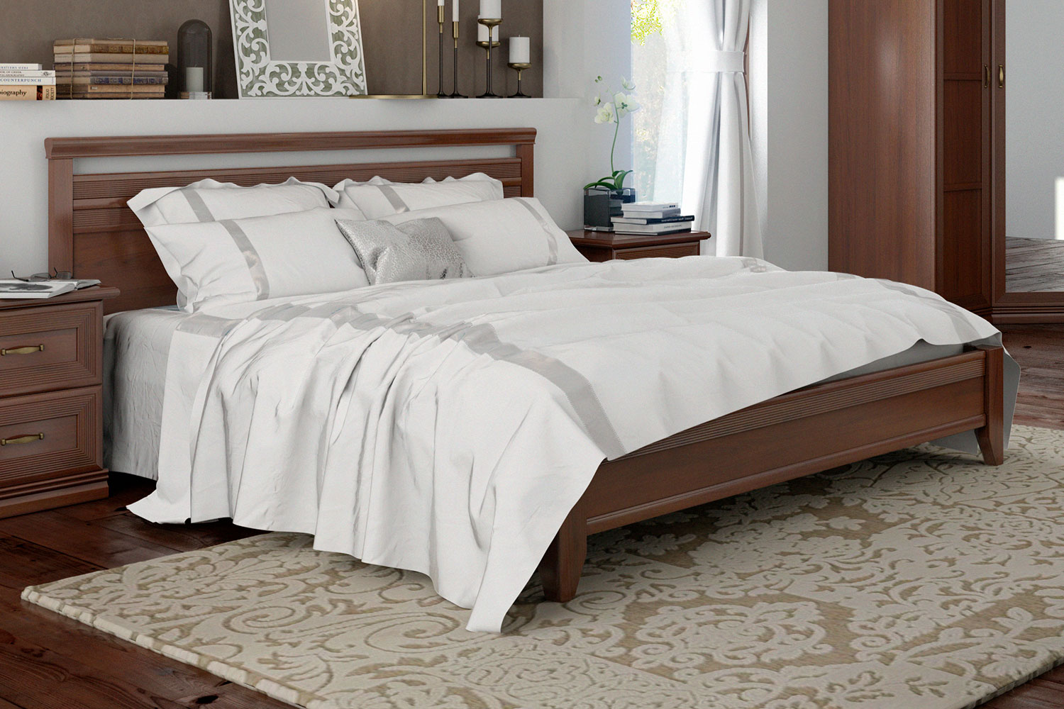 Двуспальные кровати - изображение №2 "Кровать Адажио 140 х 200"  на www.Angstrem-mebel.ru