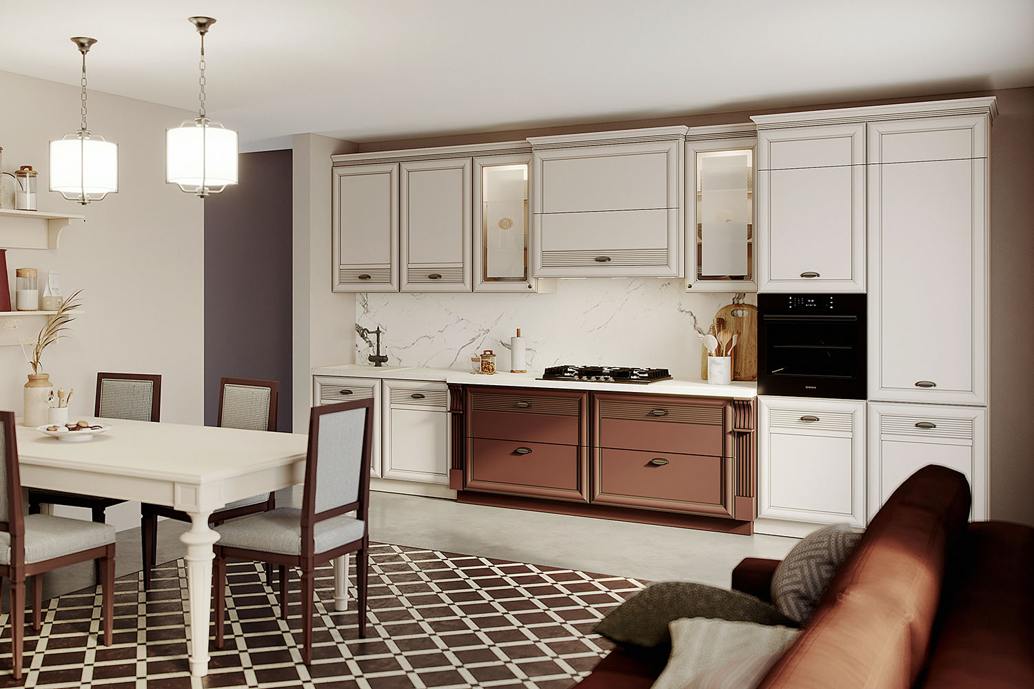 Кухни - изображение №3 "Кухня прямая Изотта"  на www.Angstrem-mebel.ru