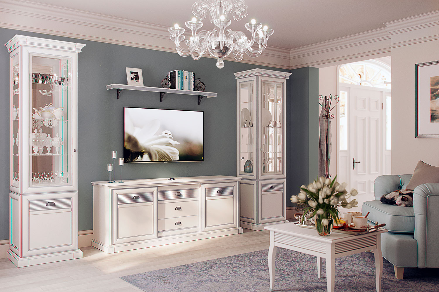 Шкафы-витрины - изображение №5 "Шкаф Изотта"  на www.Angstrem-mebel.ru