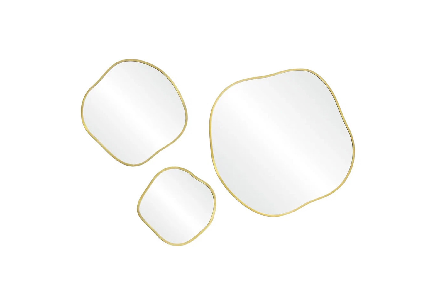 Зеркала - изображение №3 "Organic Panno Gold Сет из 3-х зеркал"  на www.Angstrem-mebel.ru